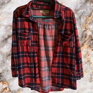 Red and Blue Plaid Shirt
